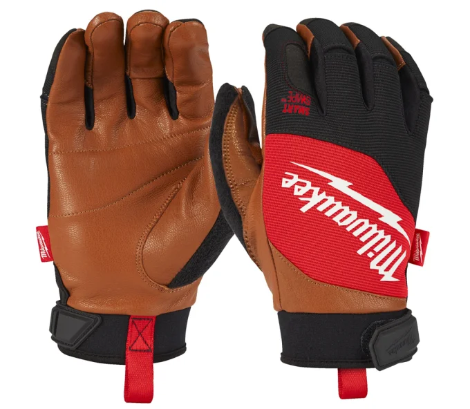 Рабочие перчатки кожаные MILWAUKEE Hybrid Leather 8/M-1