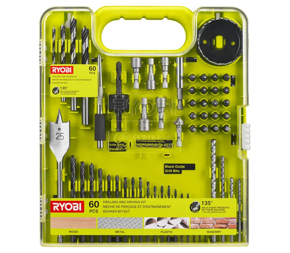 Набор сверл и бит RYOBI RAKDD60 PH/PZ/SL/TX