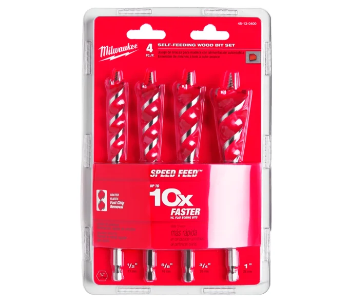 Set burghie lemn MILWAUKEE Speed Feed 13-25mm Oțel-1