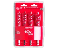 Set burghie lemn MILWAUKEE Speed Feed 13-25mm Oțel-1