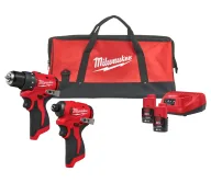 Set de unelte cu acumulator MILWAUKEE M12 BLPP2D-202B-1