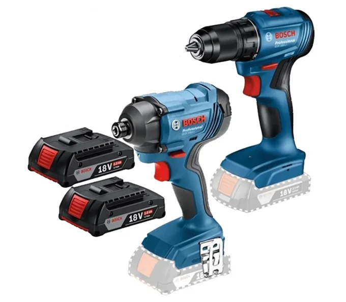 Set de unelte cu acumulator BOSCH GSR 185-Li + GDR 180-Li-5