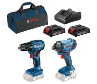 Set de unelte cu acumulator BOSCH GSR 185-Li + GDR 180-Li-1