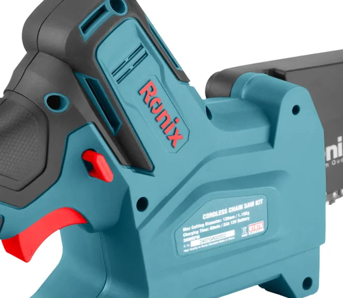 Fierăstrău cu lanț cu acumulator RONIX 8107K 150mm 12V 2Ah-6