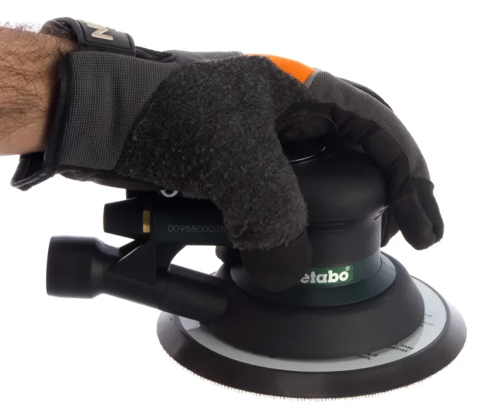 Mașină de șlefuit excentrică pneumatică METABO DSX 150 6.2bar-6