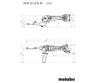 Шлифмашина ленточная аккумуляторная (без АКБ) METABO BFVB 18 LTX BL 90 18В-6