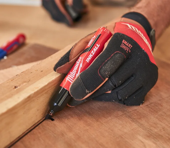Mănuși de lucru din piele MILWAUKEE Hybrid Leather 7/S-4