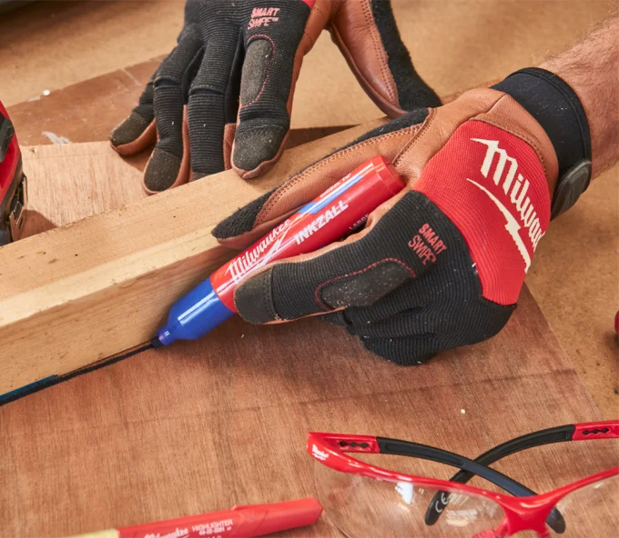 Mănuși de lucru din piele MILWAUKEE Hybrid Leather 7/S-5