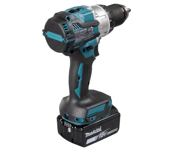 Mașină de înșurubat cu percuție cu acum. MAKITA DHP489RTJ 18V 5Ah-6
