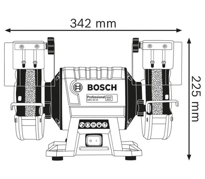 Точильный станок BOSCH GBG 35-15 350вт 150мм-5
