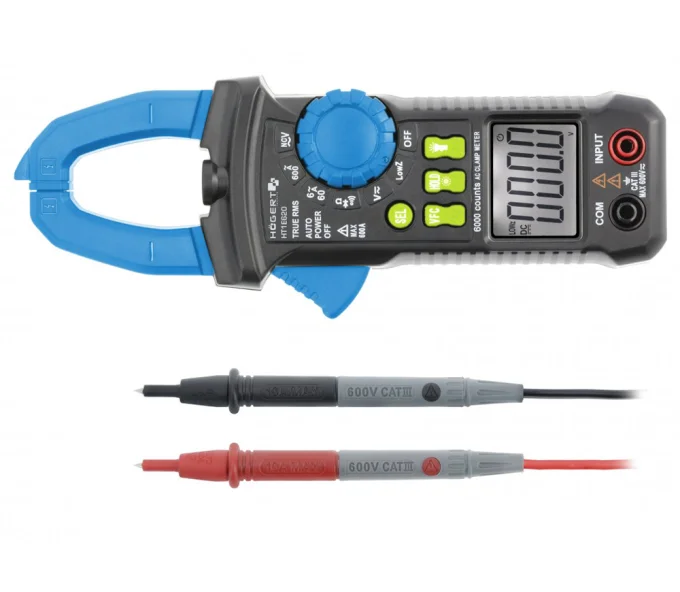 Clește de măsurat curentul HOEGERT HT1E620 0/600V 0/600A-2