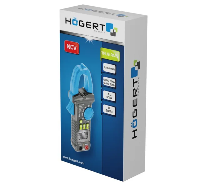 Clește de măsurat curentul HOEGERT HT1E620 0/600V 0/600A-6