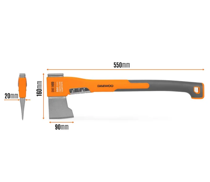 Topor pentru despicat DAEWOO DWX 1400 550mm 1.4kg-2