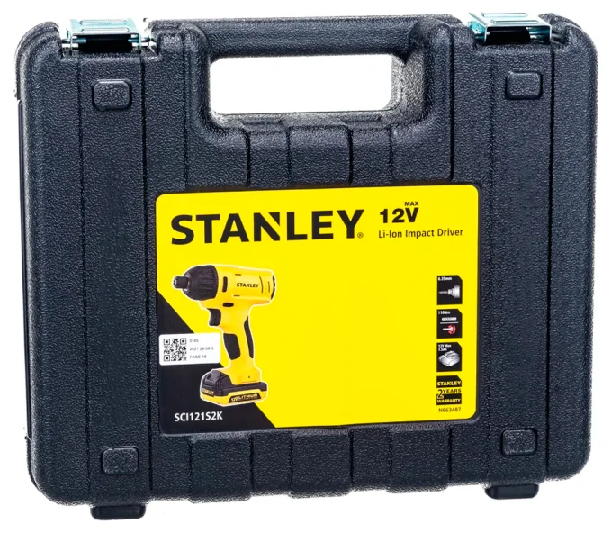 Винтовёрт аккумуляторный ударный (без АКБ) STANLEY SCI121S2K 18В 2Ач-5
