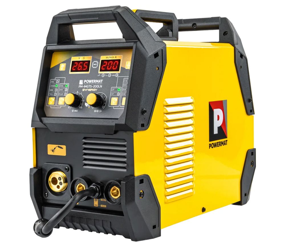 Aparat de sudat invertor 4-în-1 POWERMAT PM-IMGTS-200LN 200A photo