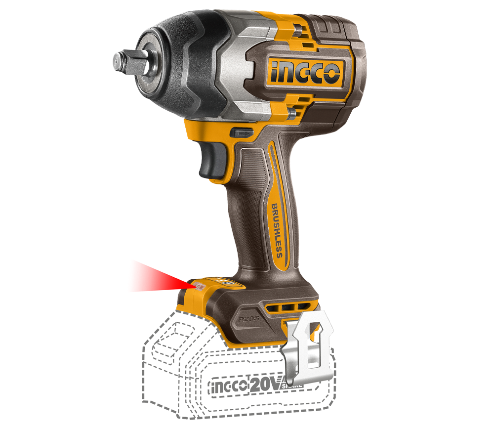 Mașină de înșurubat cu impact cu acumulator INGCO CIWLI2085 20V 4Ah 1000Nm
