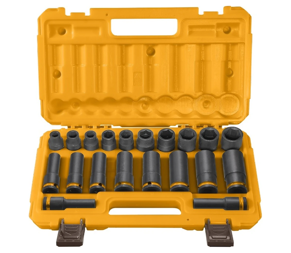 Головки торцевые INGCO HKISSD12203L 10-24 мм
