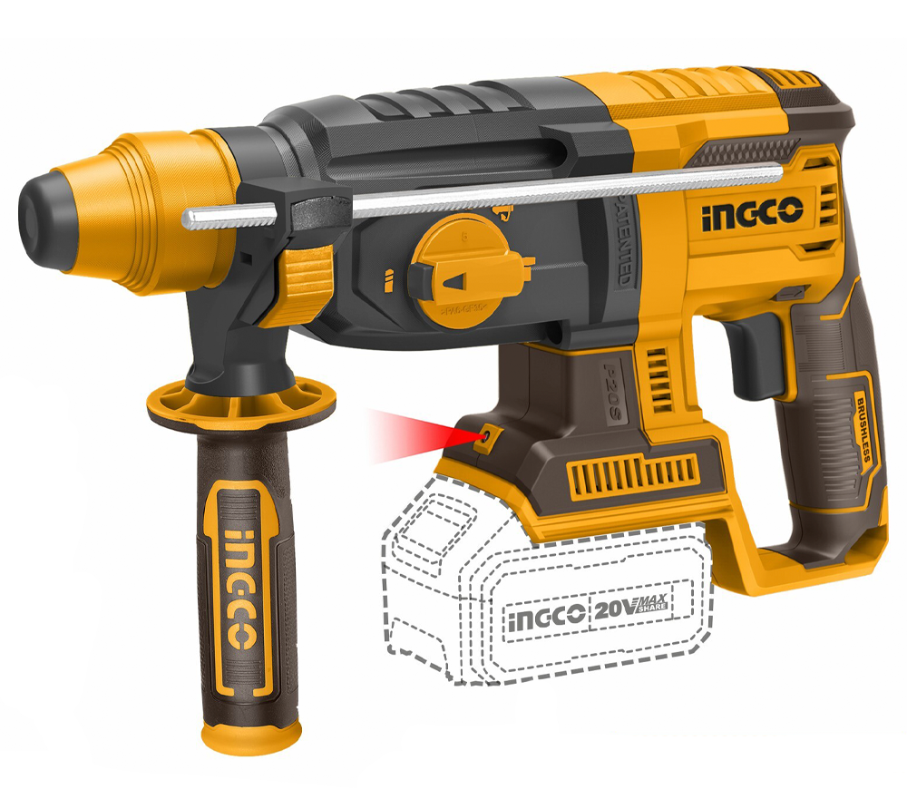 Ciocan rotopercutor cu acumulator (fara bat) INGCO CRHLI21228 2.5J 20V