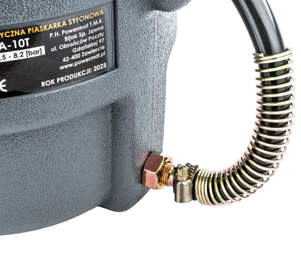 Пескоструйный аппарат сифонный POWERMAT PM-PIA-10T 4/5/6/7мм 8.2бар-4