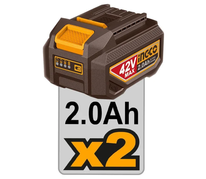 Шуруповёрт аккумуляторный ударный INGCO CIDLI429982 42В 2Ач-7