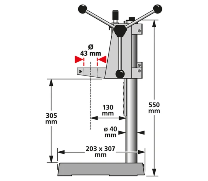 Stand de găurit Wolfcraft 5027000-6