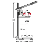 Stand de găurit Wolfcraft 3406000-4