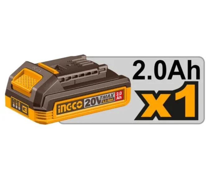 Воздуходувка аккумуляторная INGCO CABLI20781 2700л/мин 20В 2Ач-2