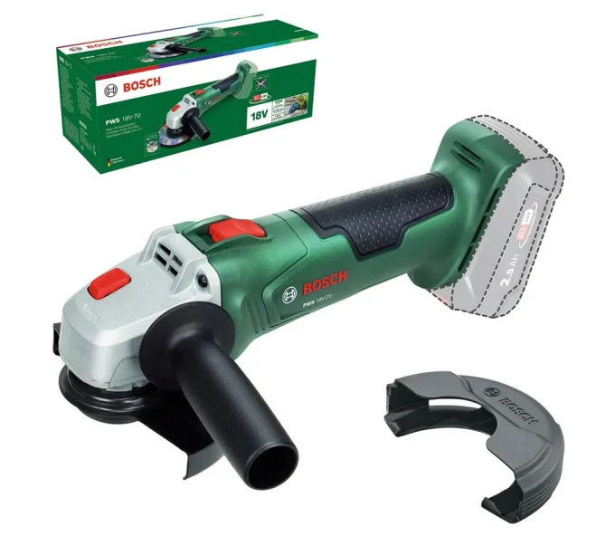 Угловая шлифмашина аккумуляторная BOSCH PWS 18V-70 125мм 18В-2