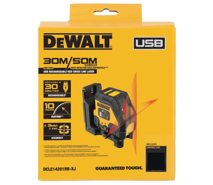 Nivelă cu laser DEWALT  DCLE14201RB-XJ 2fascicole 30m-8