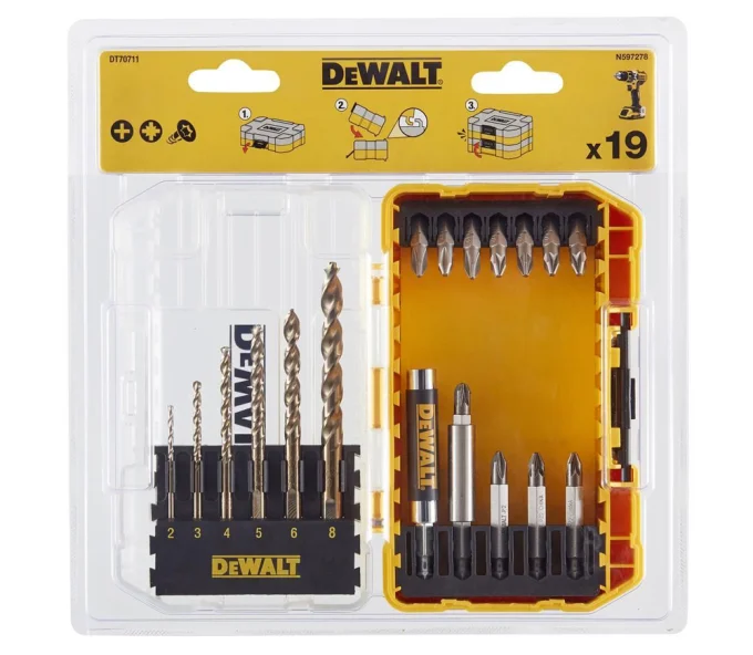 Set burghie și biți (19 buc) DeWALT DT70711 Extreme-3