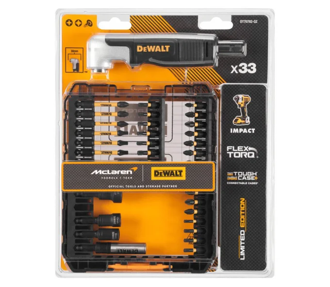 Набор бит с угловым адаптером DEWALT McLaren Limited Edition DT70782-QZ PH/PZ/TX 25/57мм-5