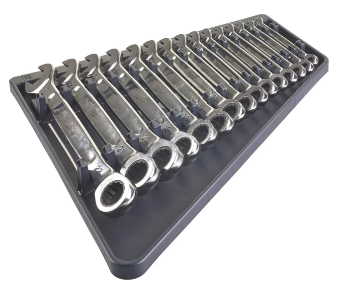 Set 15 chei combinate cu clichet Milwaukee MAX BITE™-2