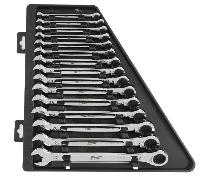 Set 15 chei combinate cu clichet Milwaukee MAX BITE™-1