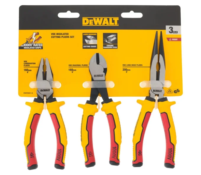 Набор плоскогубцев и кусачек VDE DEWALT DWHT82811-0 160-200мм-5