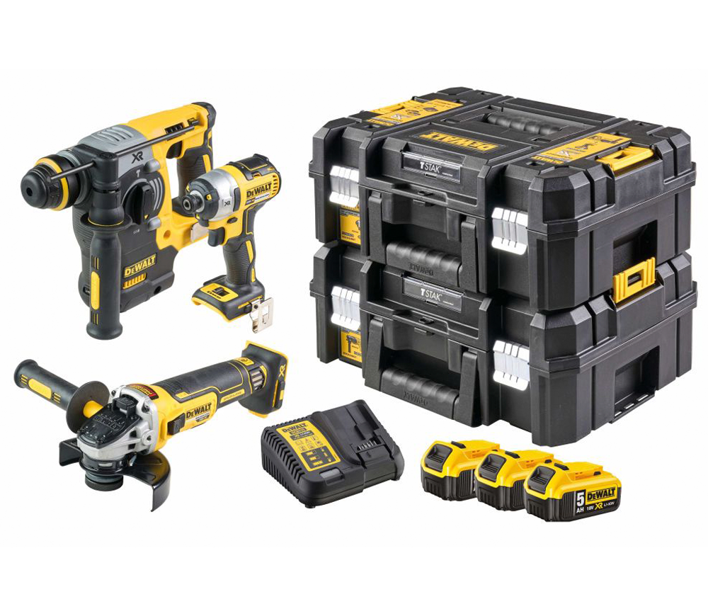 Set de unelte cu acumulator DEWALT DCK755P3T