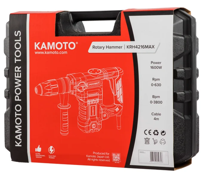 Ciocan rotopercutor KAMOTO H1600MAX 1600w SDS-Max-8