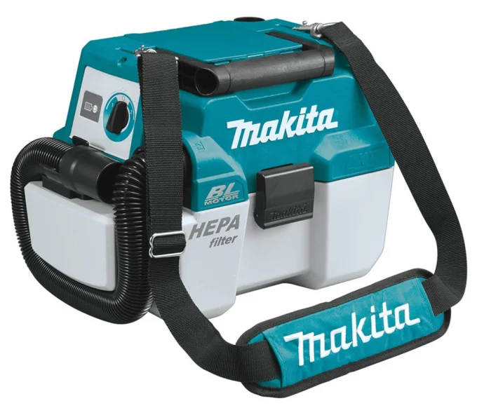 Пылесос промышленный аккумуляторный (без АКБ) MAKITA 18В DVC750LZ 67мбар 7.5л-4