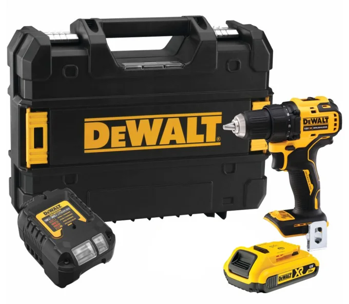 Mașină de înșurubat cu acumulator DEWALT DCD708D1T-QW 18V 2Ah-1