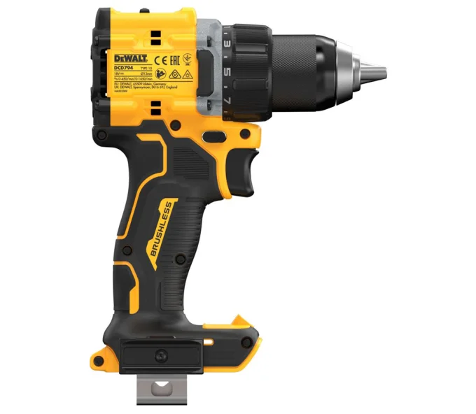 Шуруповёрт аккумуляторный (без АКБ) DEWALT DCD794NT-XJ 18В-4