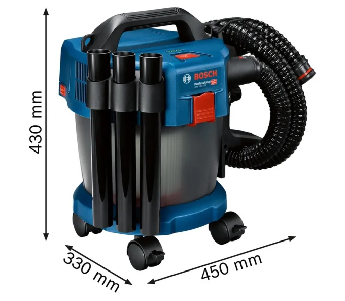 Aspirator industrial cu accumulator (fără bat) BOSCH 18V GAS 18V-10L 115mbar 10L-2