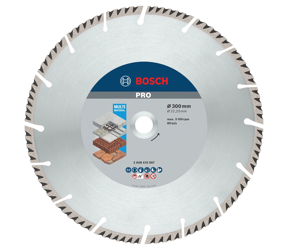 Disc de tăiat cu diamant BOSCH PRO Multi Material 300mm Turbo Multimaterial photo