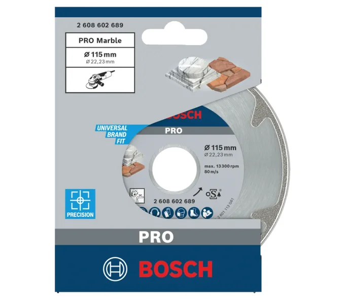 Disc de tăiat cu diamant BOSCH PRO Marble 115mm Solid Marmura-2