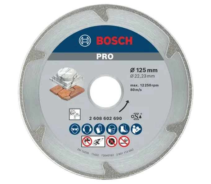 Disc de tăiat cu diamant BOSCH PRO Marble 125mm Solid Marmura-1