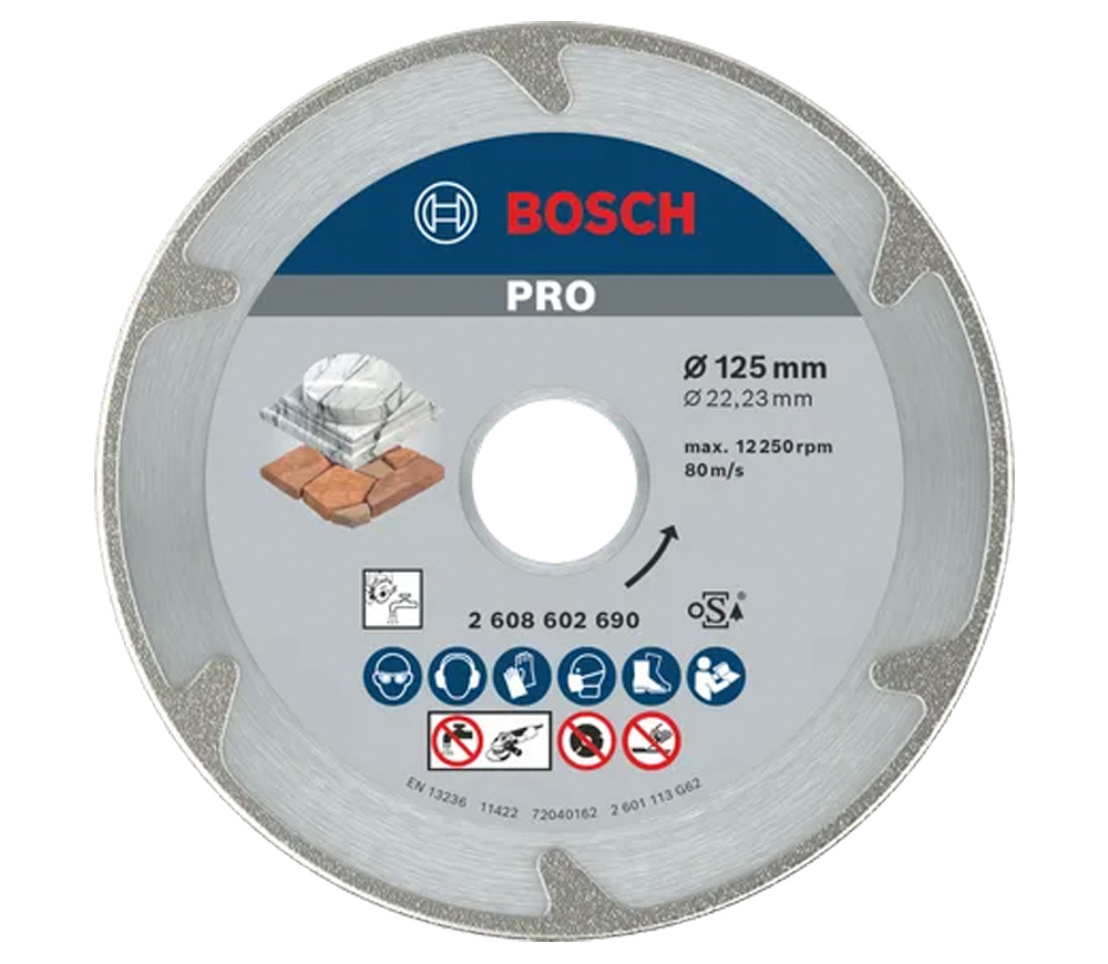 Disc de tăiat cu diamant BOSCH PRO Marble 125mm Solid Marmura photo