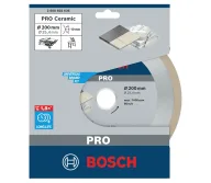 Disc de tăiat cu diamant BOSCH PRO Ceramic 200mm Solid Ceramică/Porțelan/Marmură-2