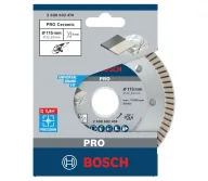 Disc de tăiat cu diamant BOSCH PRO Ceramic 125mm Turbo Ceramică/Porțelan/Marmură-2