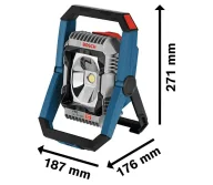 Lanternă construcții cu acumulator (fără bat) BOSCH GLI 18V-3000 1000/2000/3000lm 18V-4
