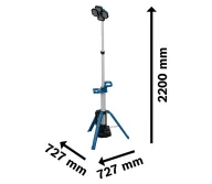 Lanternă construcții cu acumulator (fără bat) BOSCH GLT 18V-5000 5000lm 18V-3