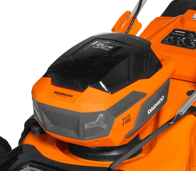 Mașină de tuns gazonul cu acumulator DAEWOO DLM 5042Li SET 470mm 2x21V 4Ah-5