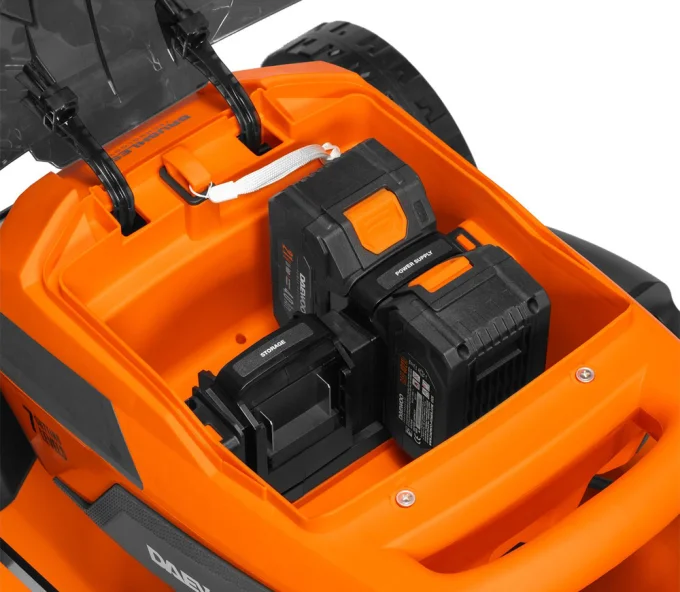 Mașină de tuns gazonul cu acumulator DAEWOO DLM 5042Li SET 470mm 2x21V 4Ah-6